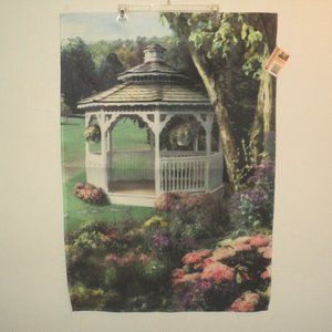 New Impressions by NCE Decorative Hanging Flag Gazebo Hand Painted 36.5" x 25.5